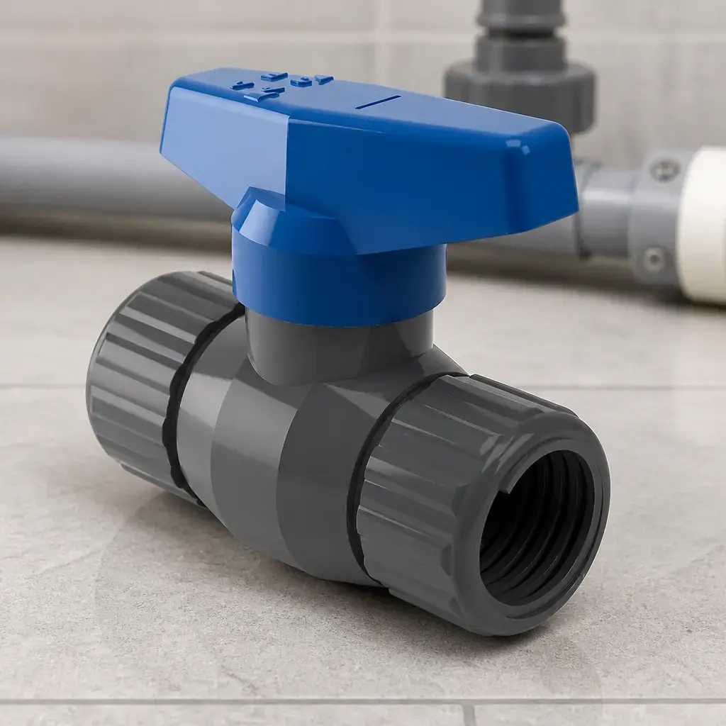 Llave de paso 2' PVC Roscada DUKE