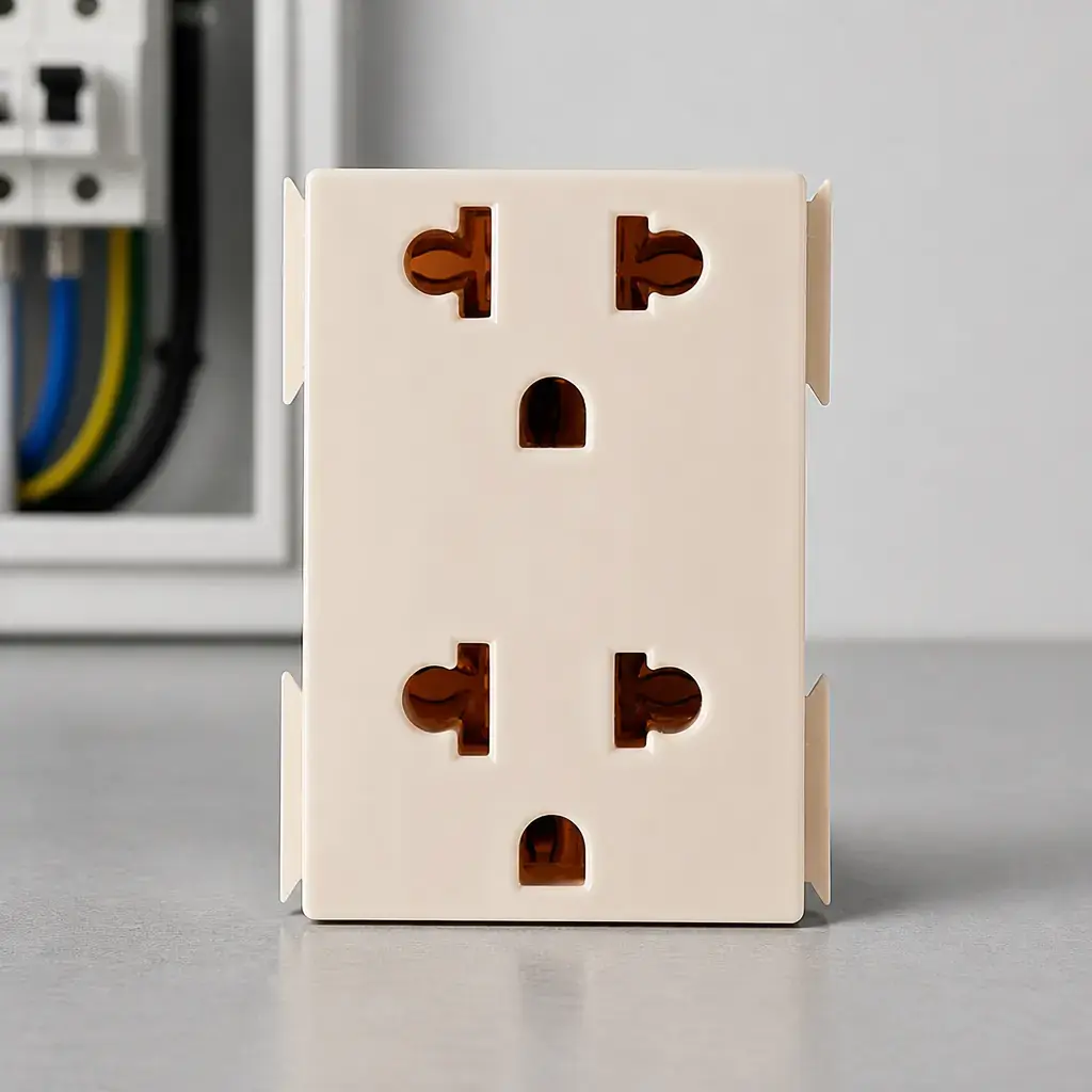 Modulo Tomacorriente 2x 2P+T 15-16A Beige ARIA xUn.