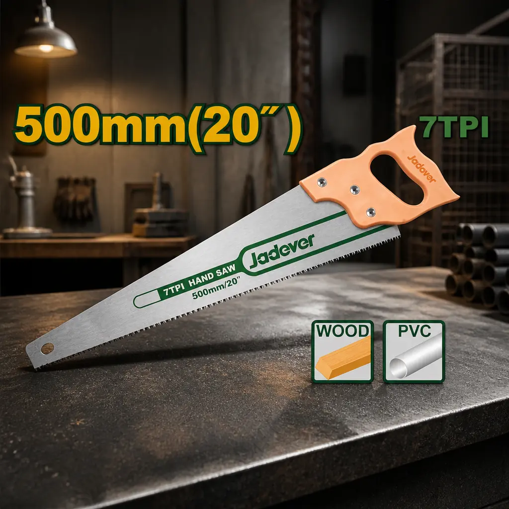 Serrucho Profesional 50cm (20") Mango Madera Jadever x Un.