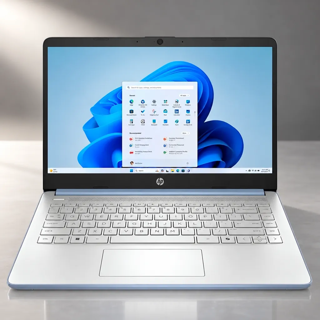 Notebook HP 4GB/128GB 14" W11 14-DQ6102DX N150 UFS Azul