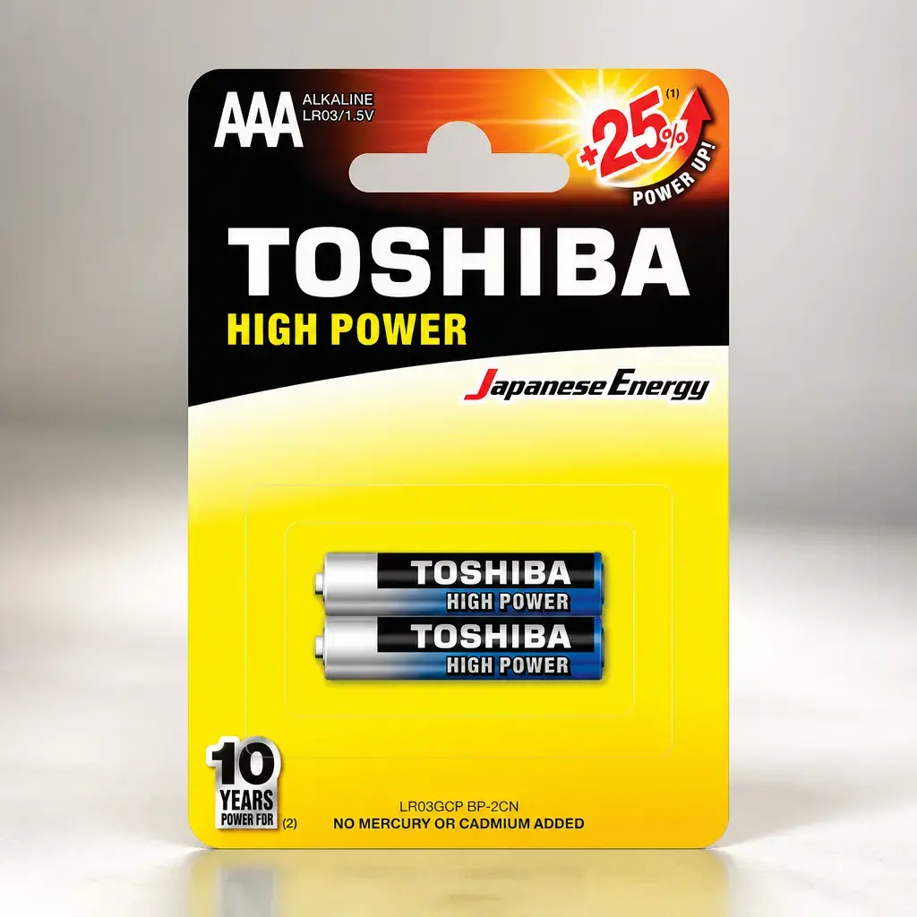 Pila Alkalina AAA Toshiba Blister x2