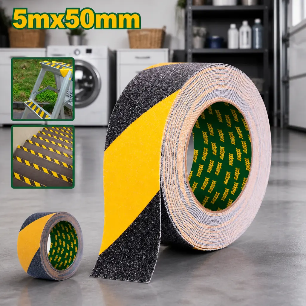 Cinta Anti Deslizante PVC Advertencia (50mm x 5m) Jadever x Un.