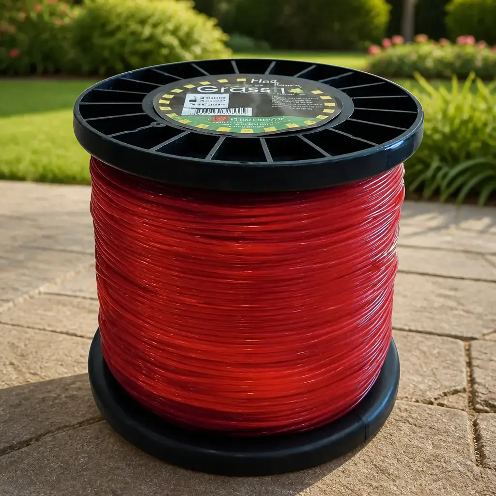 Hilo bordeador Rojo Grassfio redondo (3.00mm x 124m) Carrete x 1kg