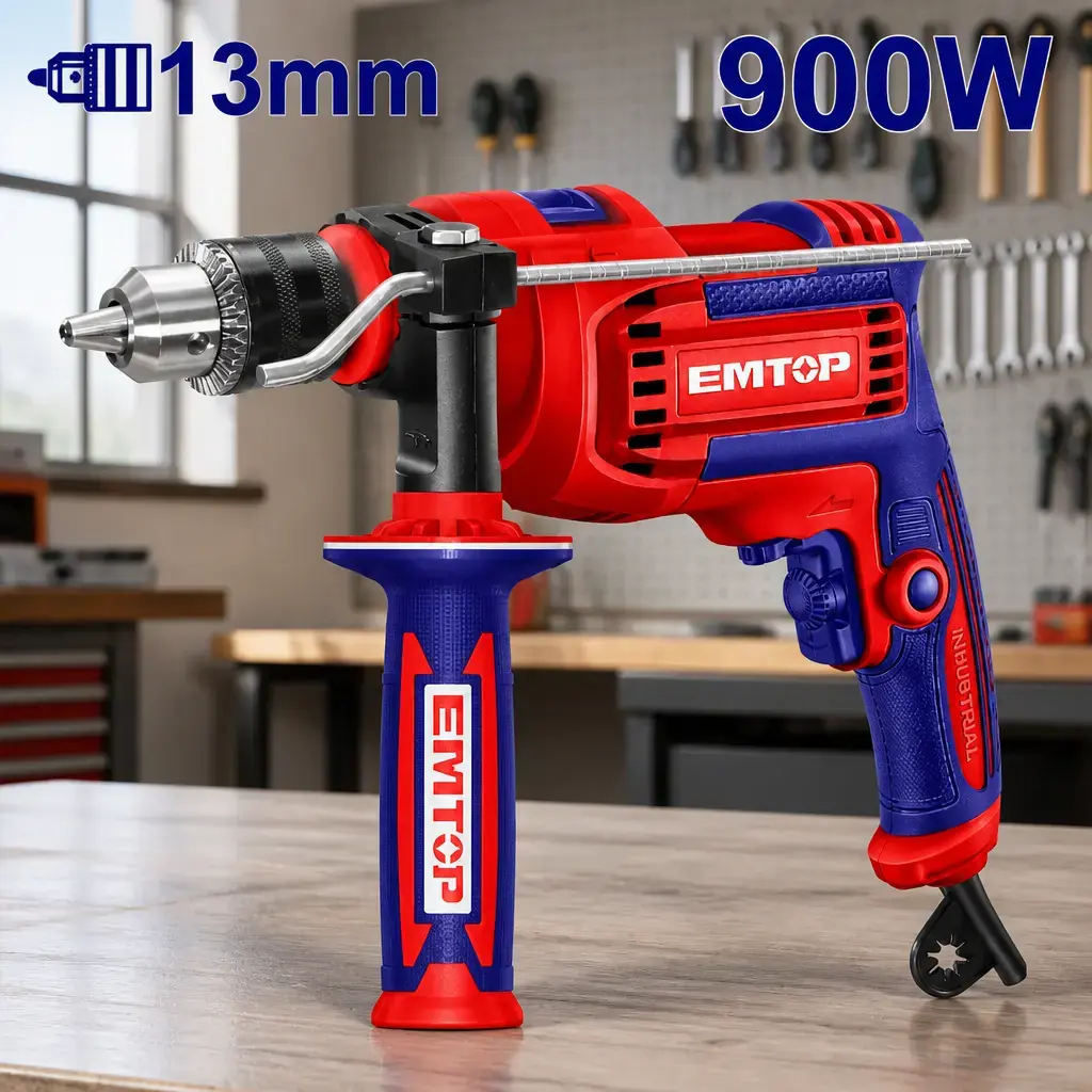 Taladro Percutor 13mm. 900w. Emtop