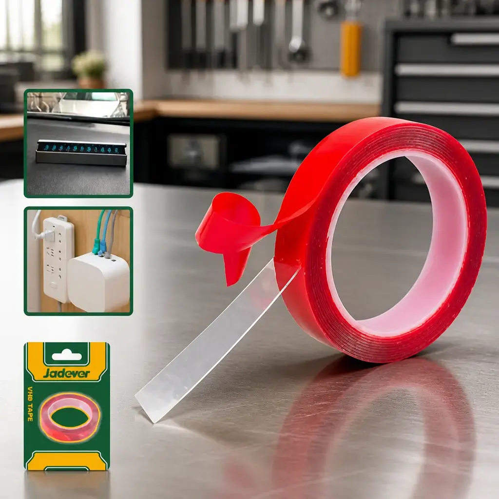 Cinta doble faz Transparente VHB (19mm x 2m). Jadever
