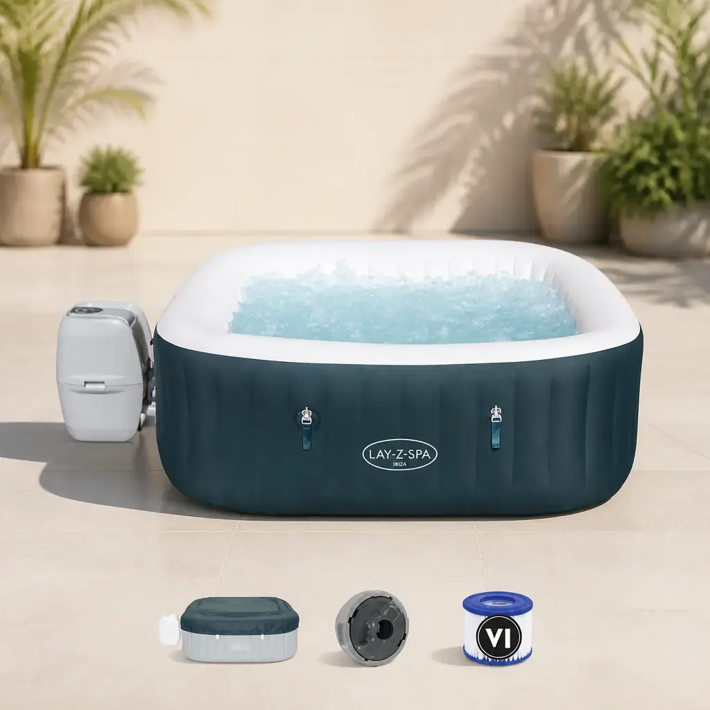 Desc - LayZ Spa Ibiza Air Jet 778Lt. 180x66cm. Bestway