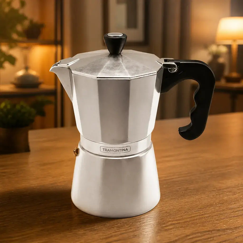 Cafetera alum. Expresso Italiana 320 ml xUn.