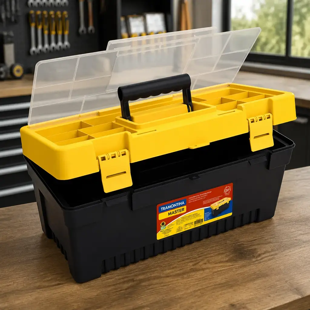 Caja herramientas 20" Plastica Tapa Organizadora Master*