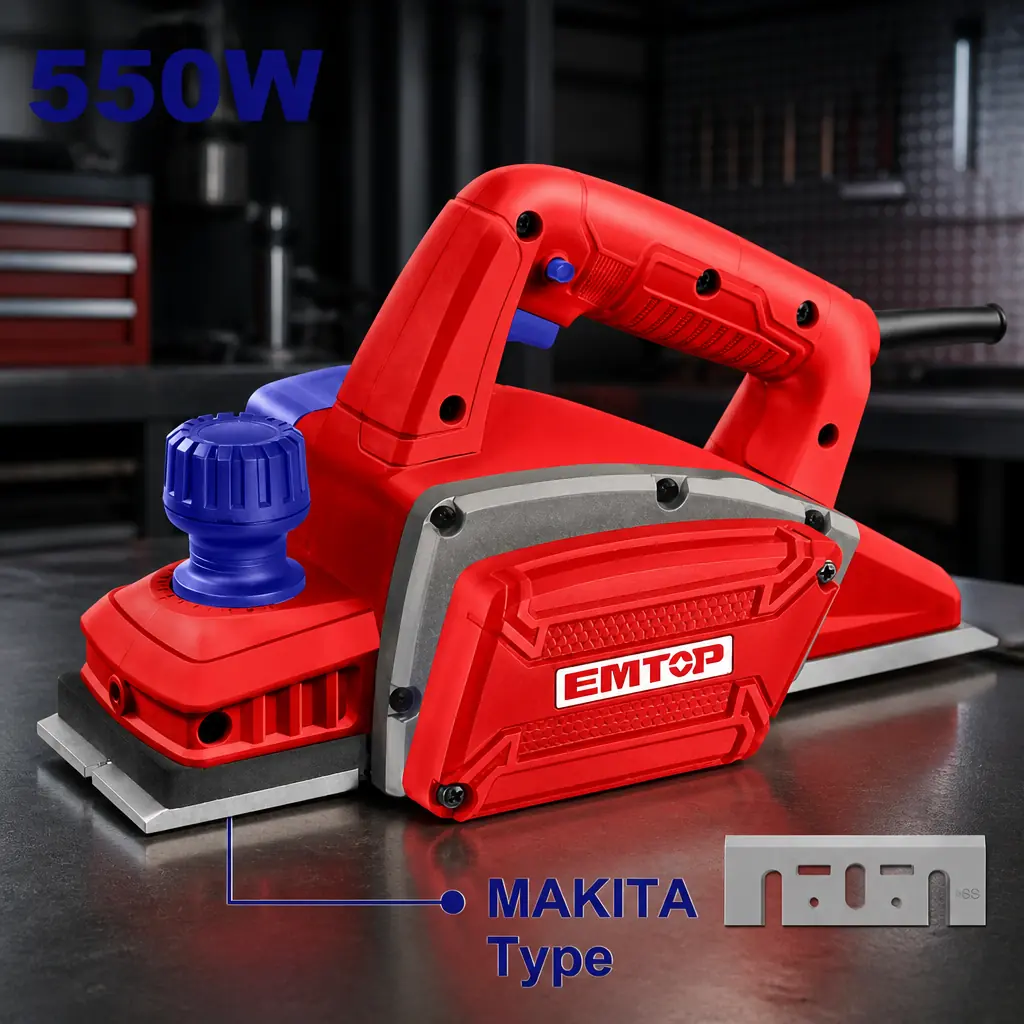 Cepilladora electrica 550W. Emtop