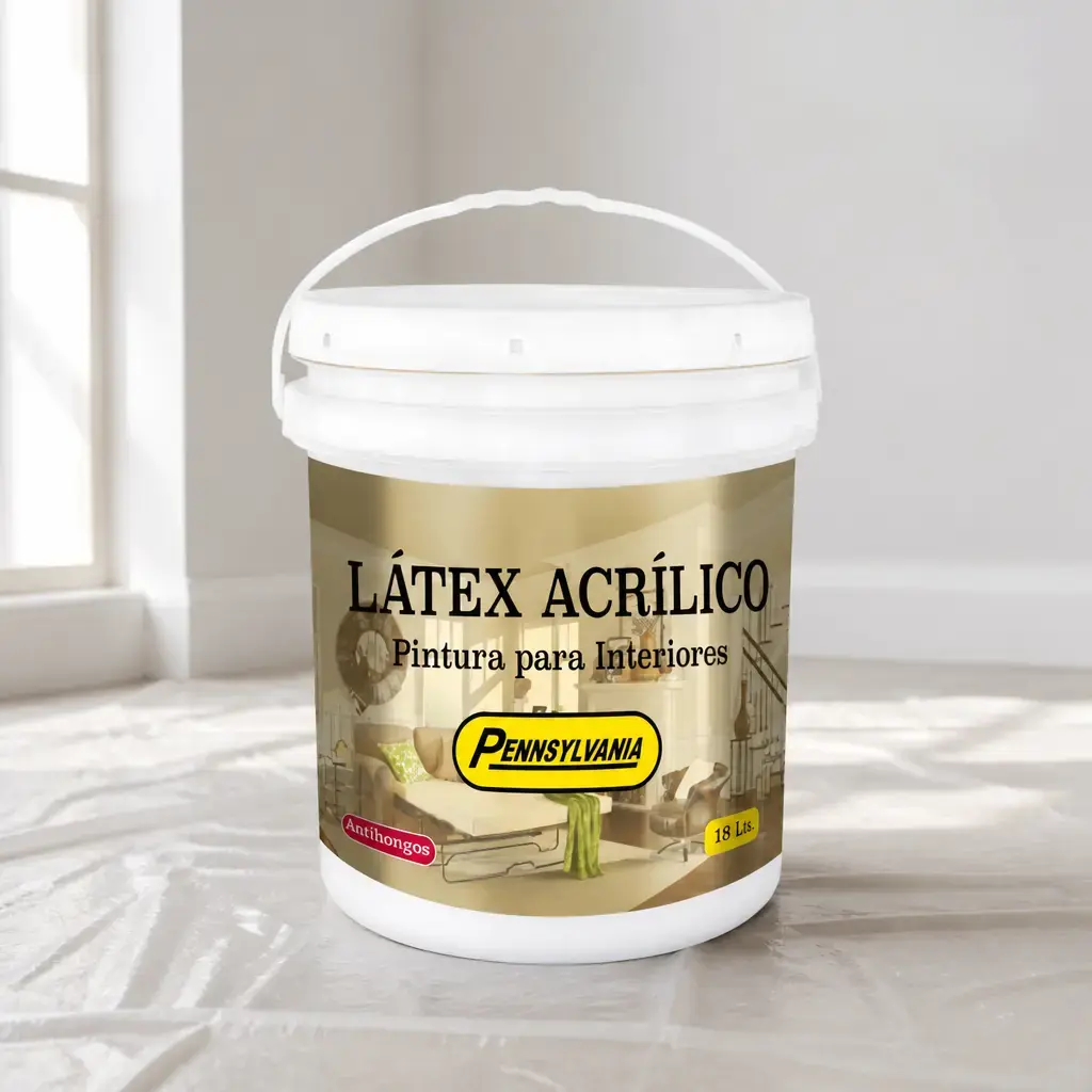 Pintura latex acrilico Blanco para interiores 18Lts x Un.