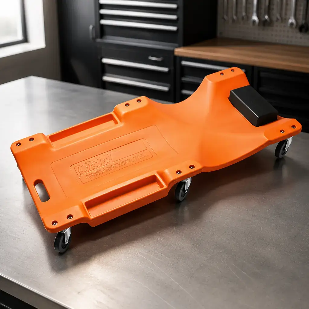 Camilla plastica p/ mecanico naranja Pro
