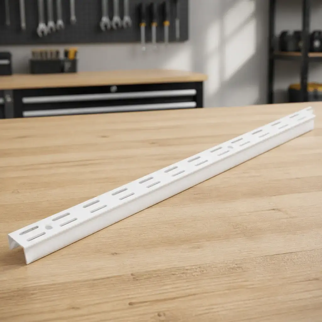 Riel p/ mensula doble blanco 2m x1par