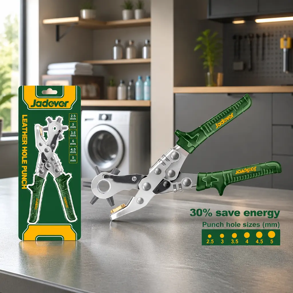 Pinza perforadora de cuero 10" (2.5 - 5mm) Jadever