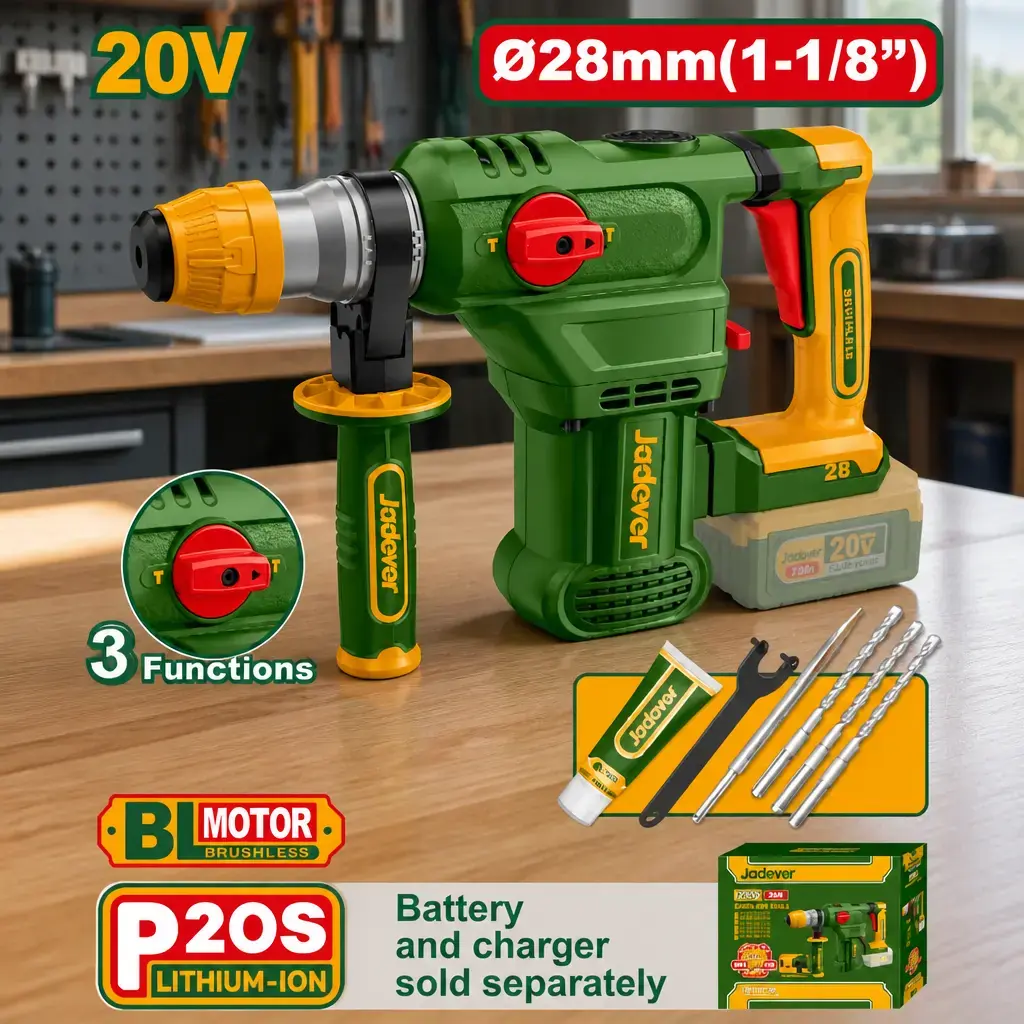 Rotomartillo SDSp 4.5J 20V BL + Acc. Sin Bat. Jadever Caja
