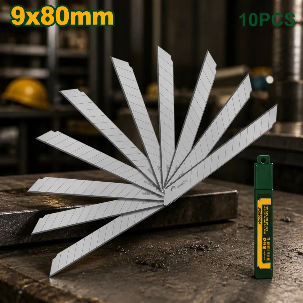 Accesorio - Cuchillas para cutter 9x80mm 10pzs Jadever
