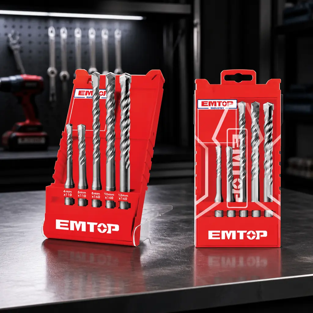 Juego mechas SDS Plus 5pzas. Emtop