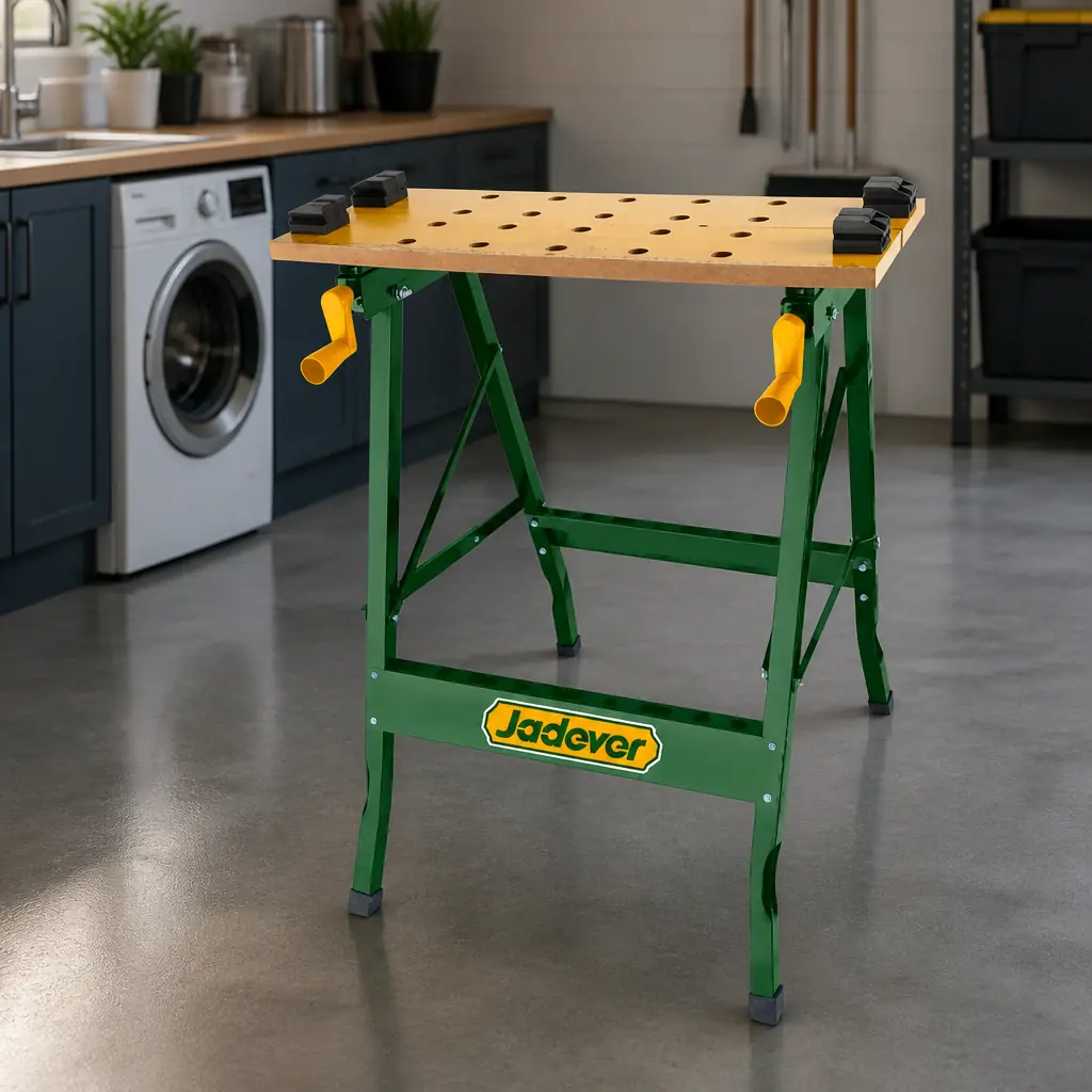 Mesada de trabajo plegable (60x63x75cm) Jadever Caja