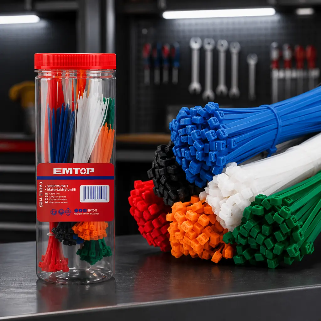 Juego de cintillos varios colores 200pzas. Emtop