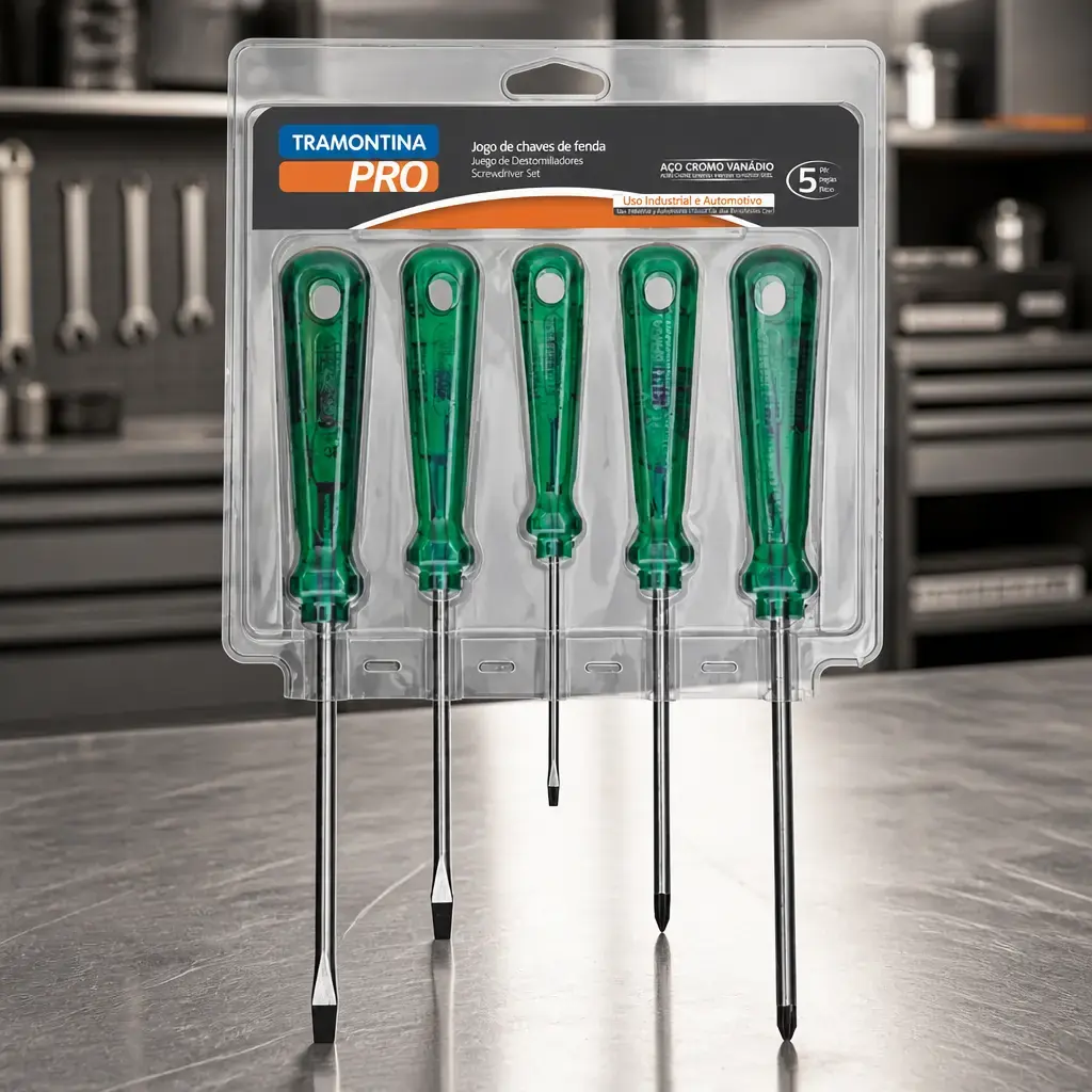 Juego Destornilladores Easy Grip 5 piezas. PRO Caja