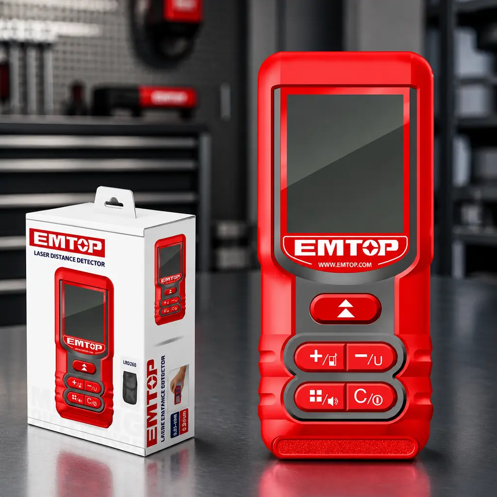 Medidor Laser 0.05 - 60m + Calc. Volumen. Emtop*