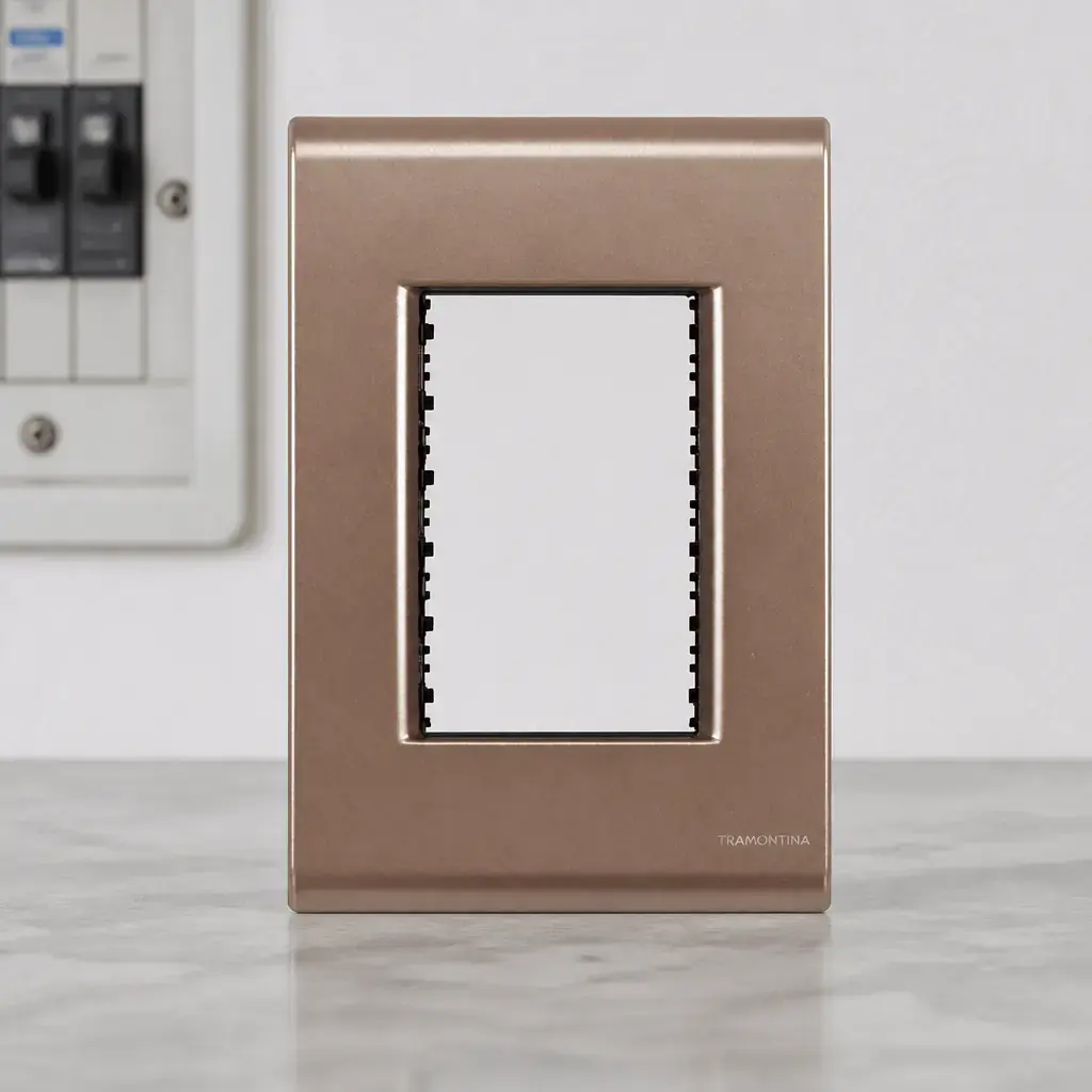Placa 4x2 3 Modulos Dorada LIZ x un.