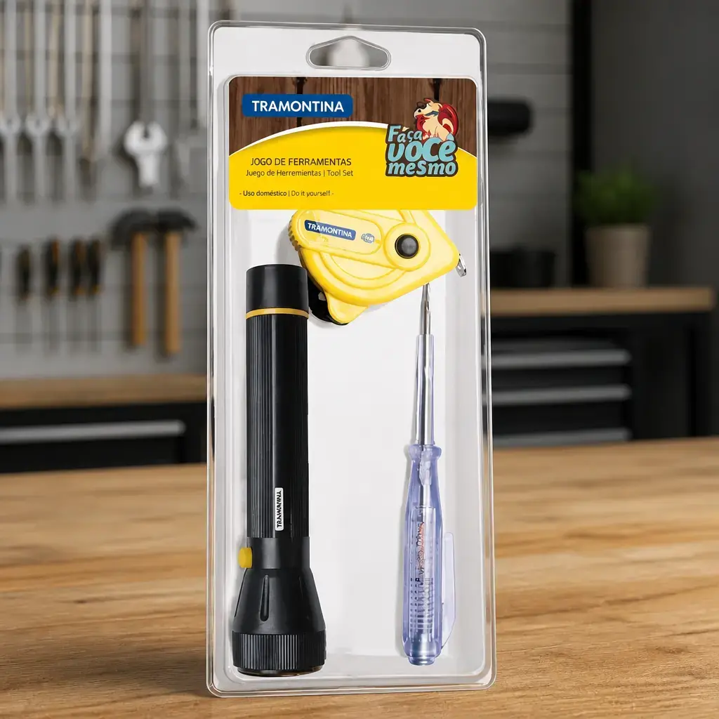 Juego de herramientas 3 pzas (LN,CM,BP) DIY Blister*