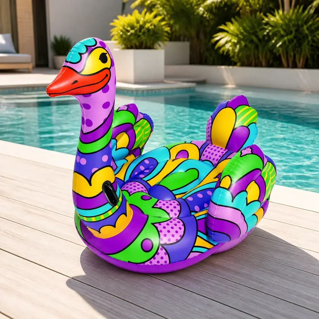 Flotador inflable Avestruz POP 190x166cm. Bestway