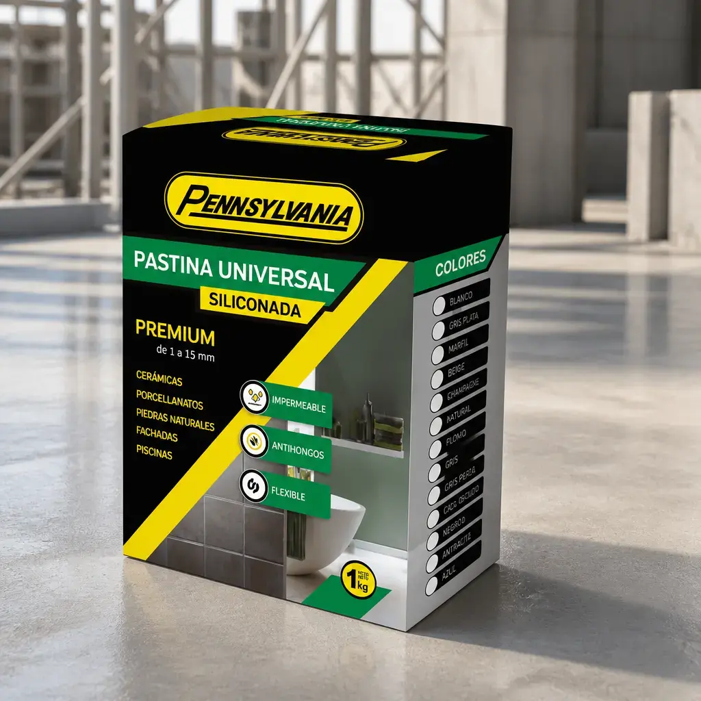 Pastina Universal Siliconada Negro Caja x 1Kg