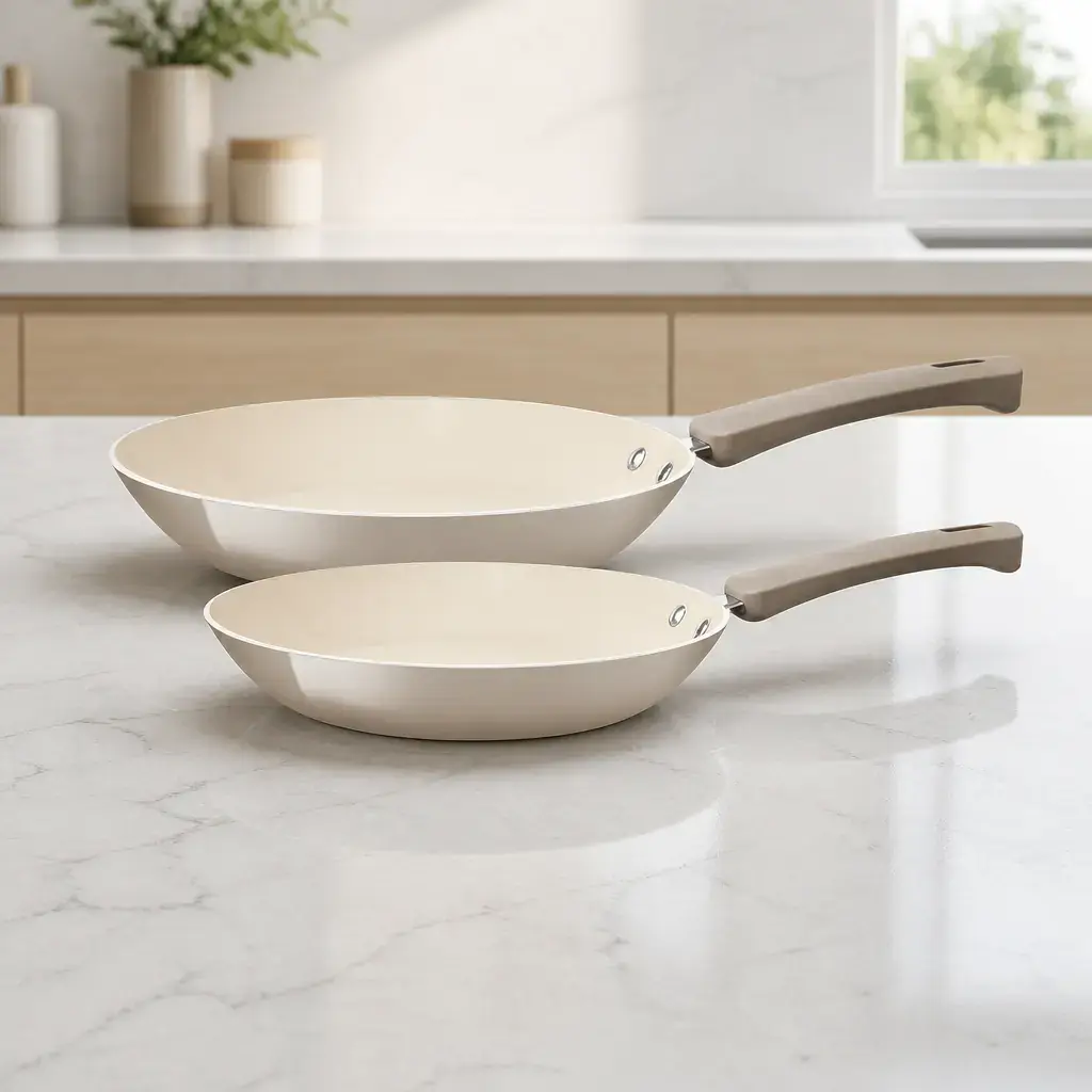 Juego de sartenes 2pzas 20-24cm Veronese ceramic Beige
