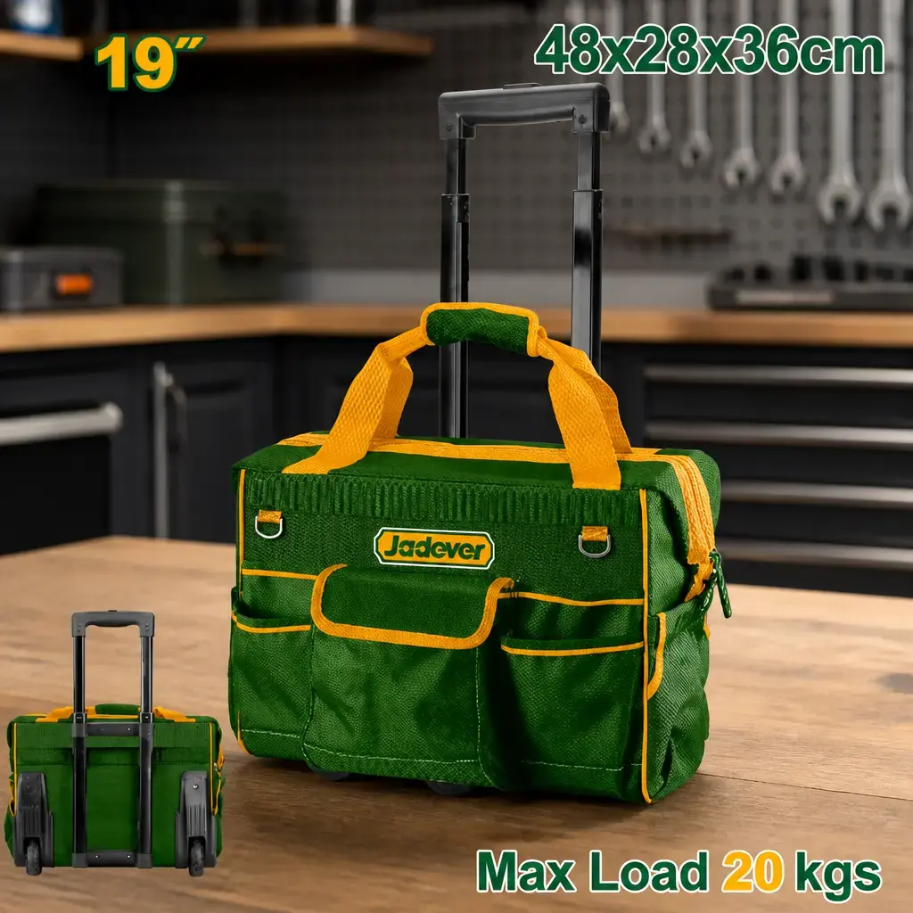 Bolso para herramientas (Poliester) 19" c/ ruedas Jadever x Un