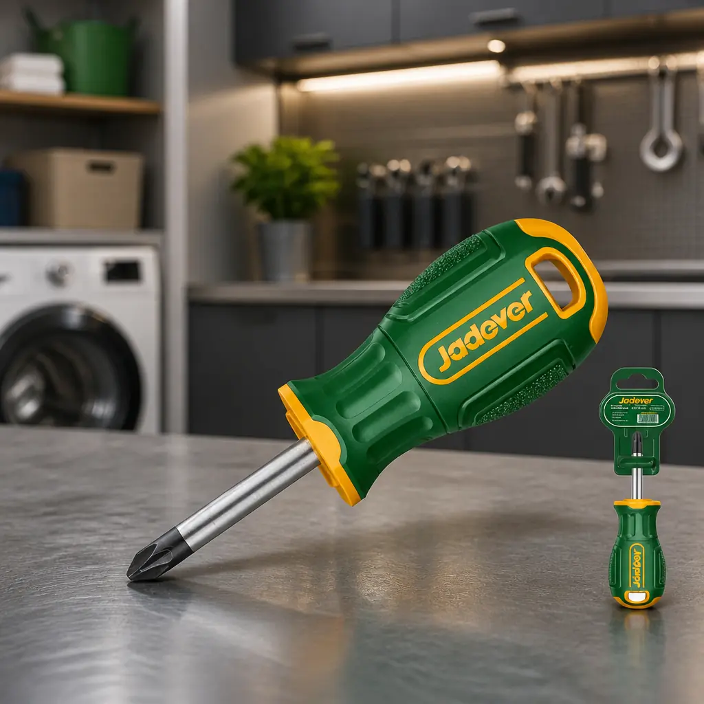 Destornillador Corto Cruz CrV 6x38mm (1/4x1-1/2") Jadever x Un.