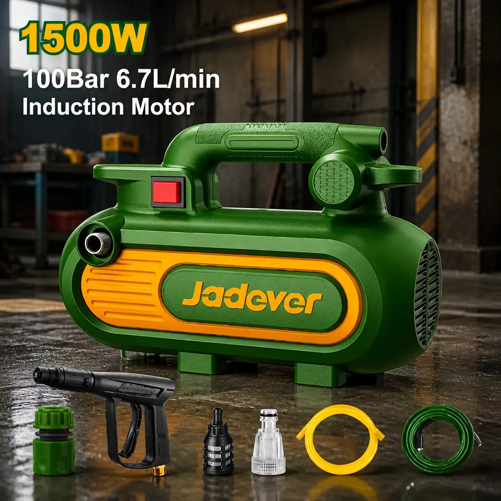 Hidrolavadora 1500w 100Bar Motor Induccion Jadever Caja
