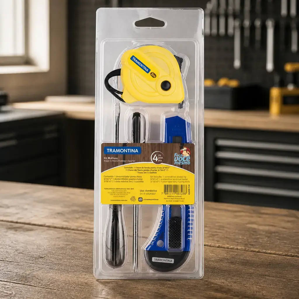Juego de herramientas 4 pzas (CM,CT,DT) DIY Blister*