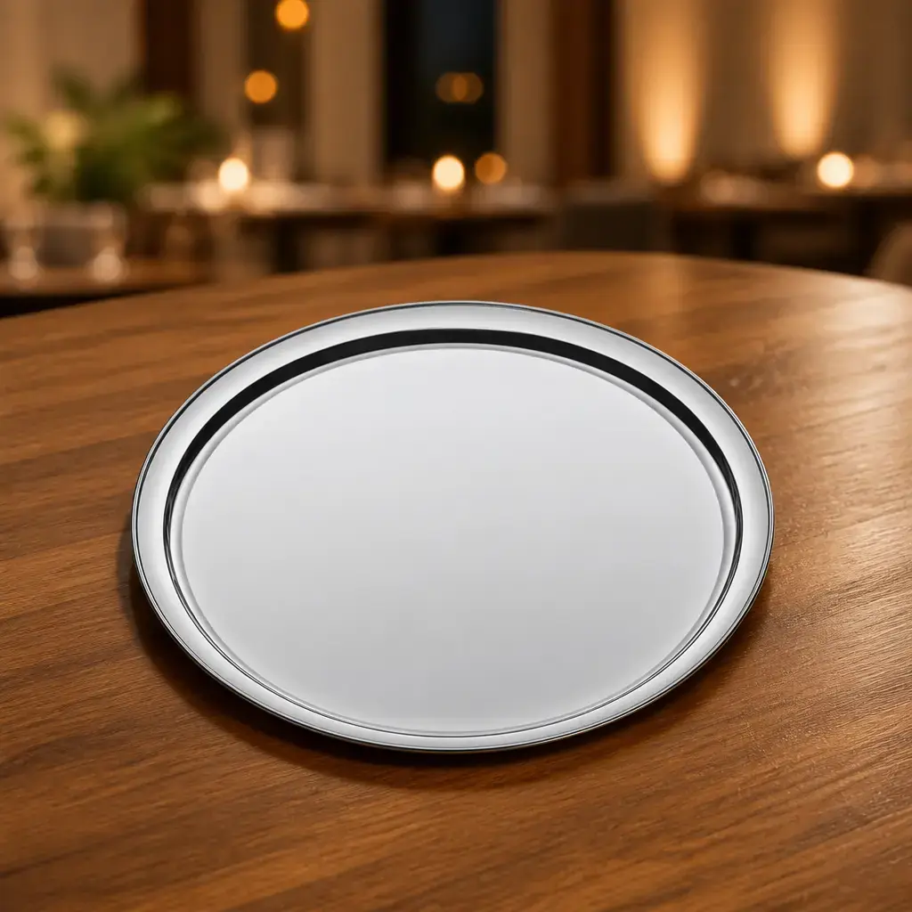 Bandeja de camarero 45cm Ac. inox. Ø x Un.