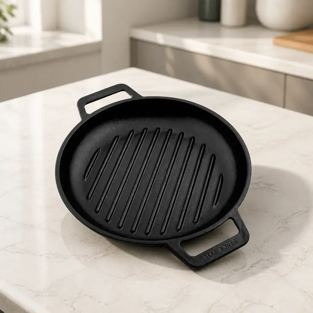 Sarten Hierro Fundido Doble Asa Precurada (grill) 25cm Ref.:7045