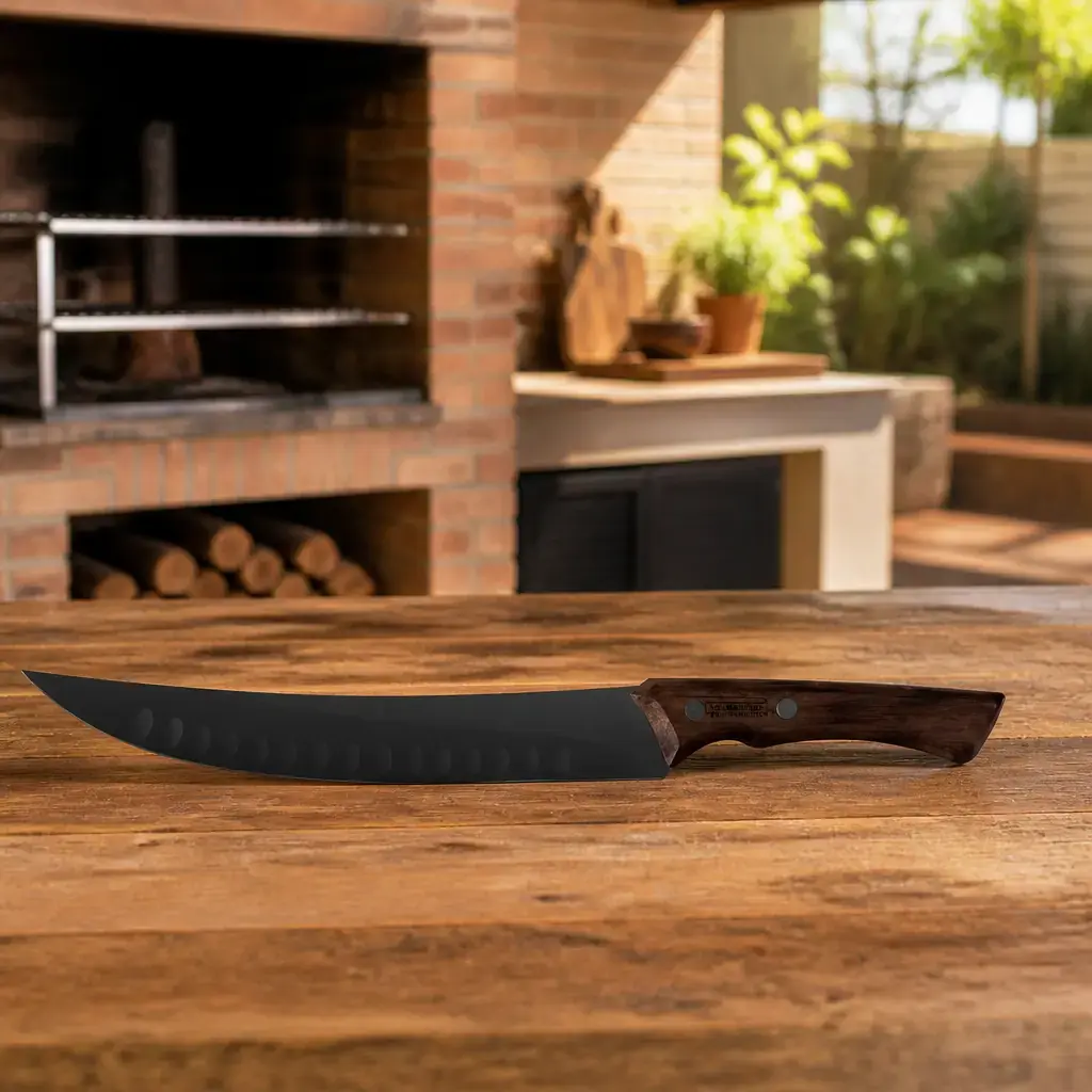 Cuchillo p/ asado 10" cortes grandes Churrasco Black xUn.