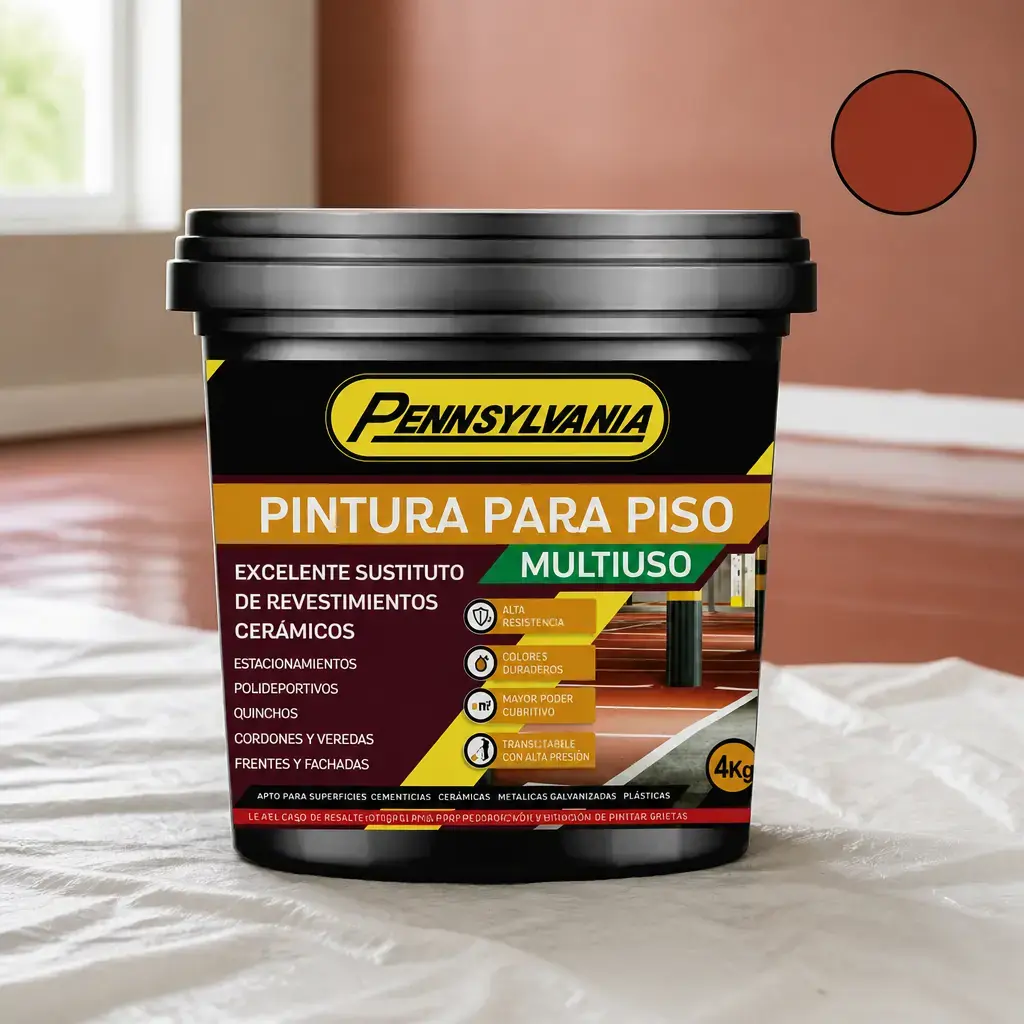 Pintura Multiuso y para piso teja 1kg x Un.