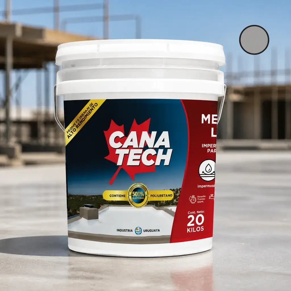 Membrana Liquida Canatech Gris fibrado 1kg x Un.