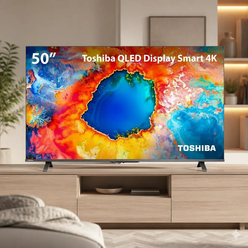 Televisor Smart Google TV 50" QLED Ultra HD Toshiba