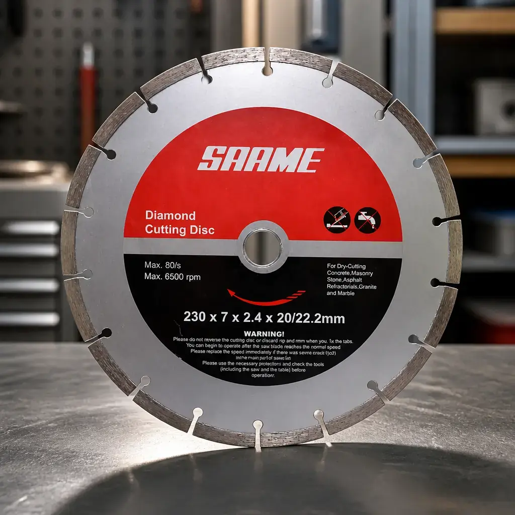Desc - Disco diamantado corte seco SAAME 230 mm (9') Ref.: 3026