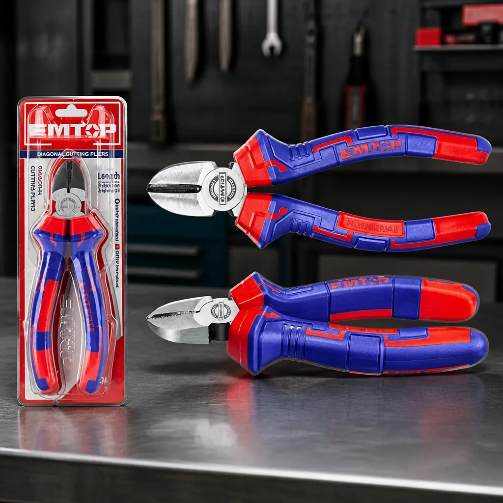 Pinza corte diagonal 6". Emtop