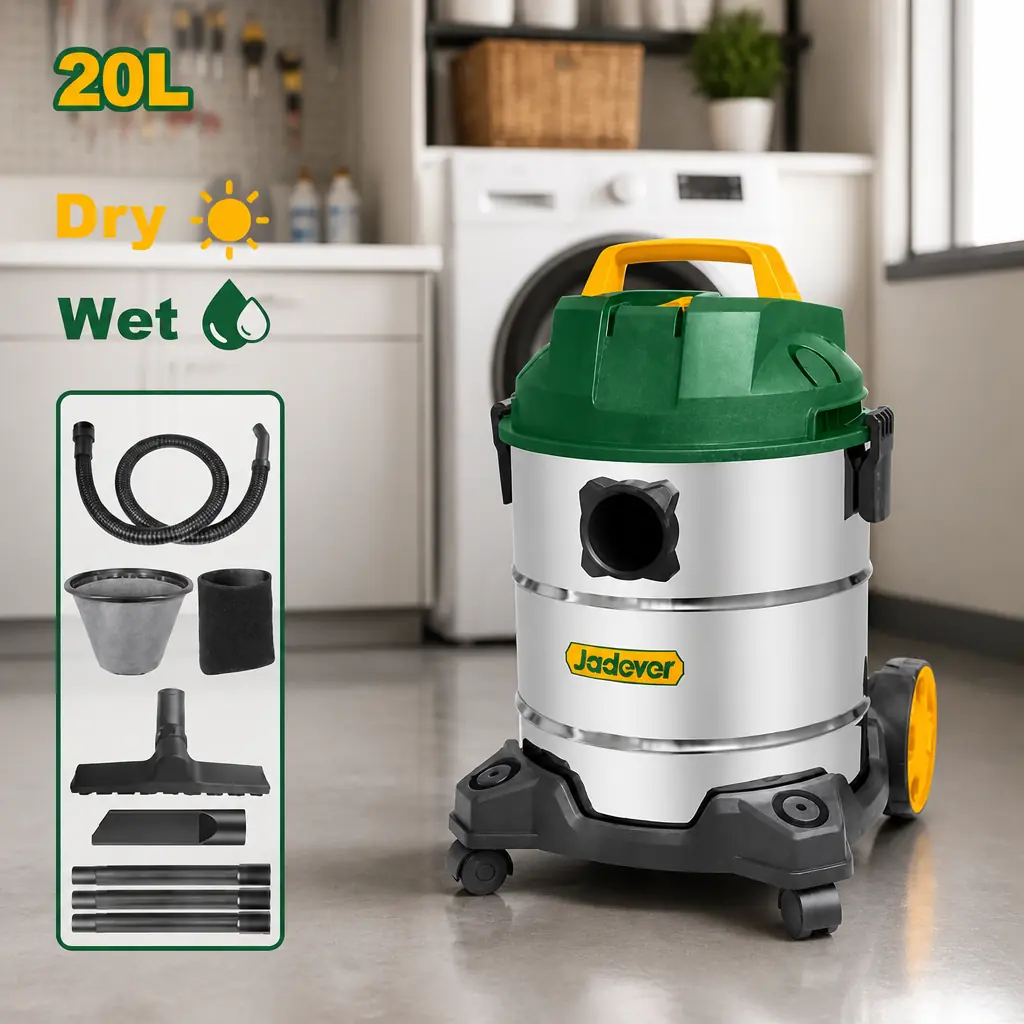 Aspiradora Industrial 20Lt 1200w. Jadever Caja