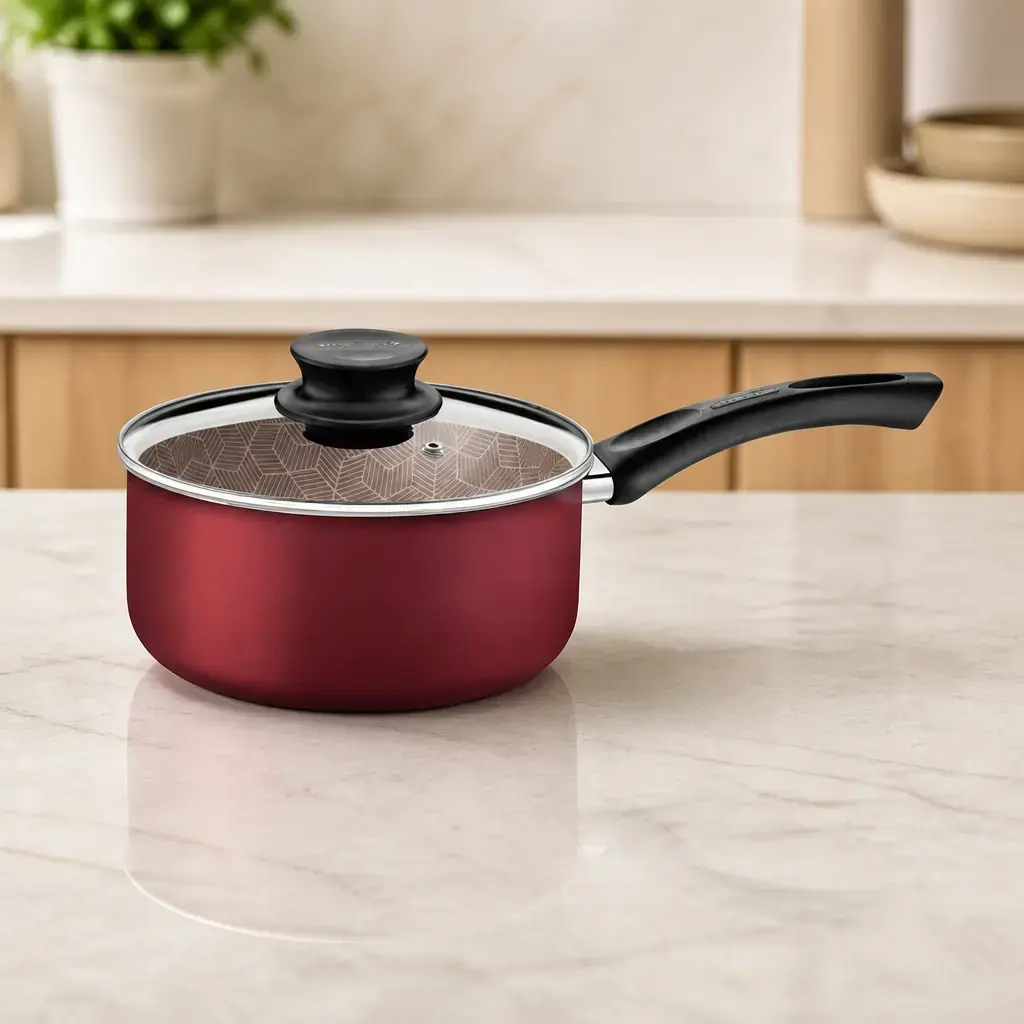 Olla con tapa de vidrio 1.5Lt. 16cm. Paris T. bordo x Un.