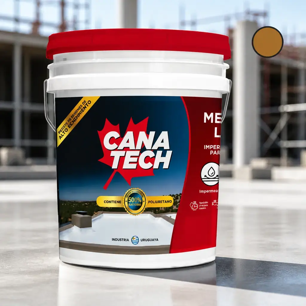 Membrana Liquida Canatech Ocre 4kg sin fibra x Un.