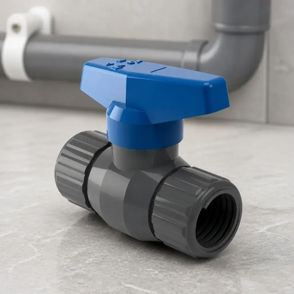 Llave de paso 1/2' PVC Roscada DUKE
