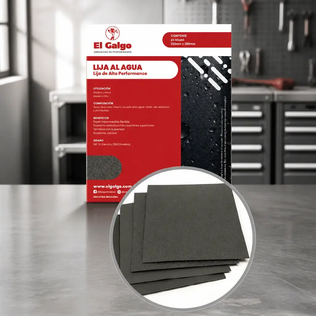 Lija Al Agua Grano 800 (225x280mm) x25