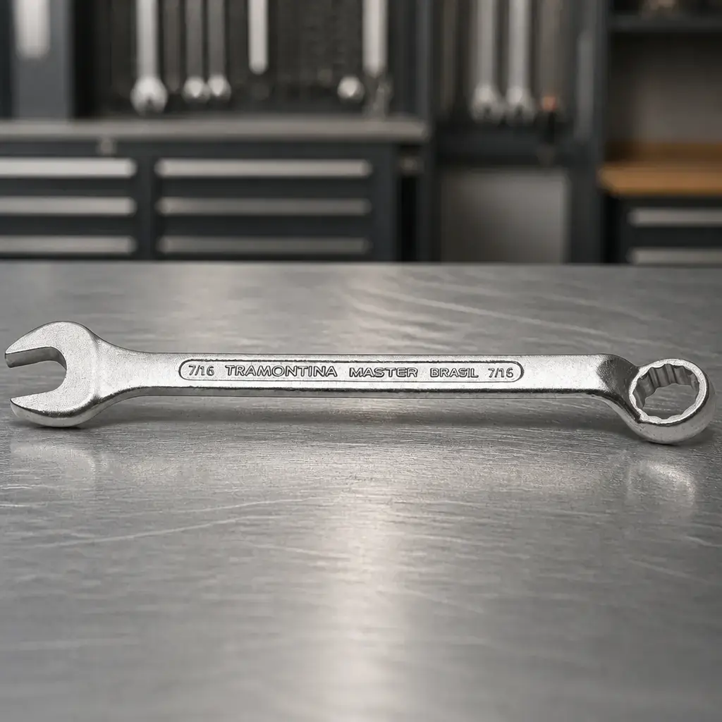 Llave comb. 7/16' cuello largo Master x Un.
