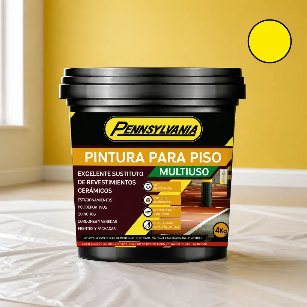 Pintura Multiuso y para piso Amarillo 20kg x Un.