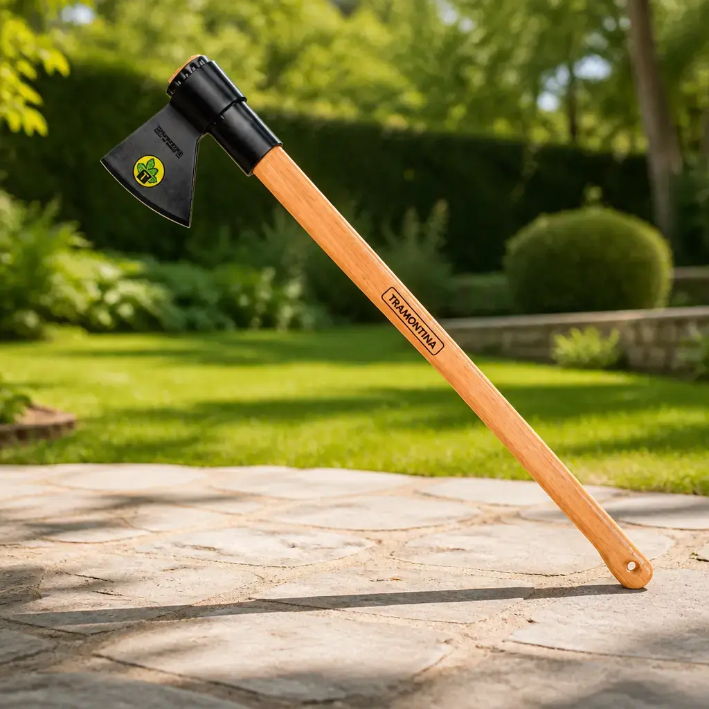 Hacha soldada tamaño 3.5 mango 90cm Tramontina x Un.