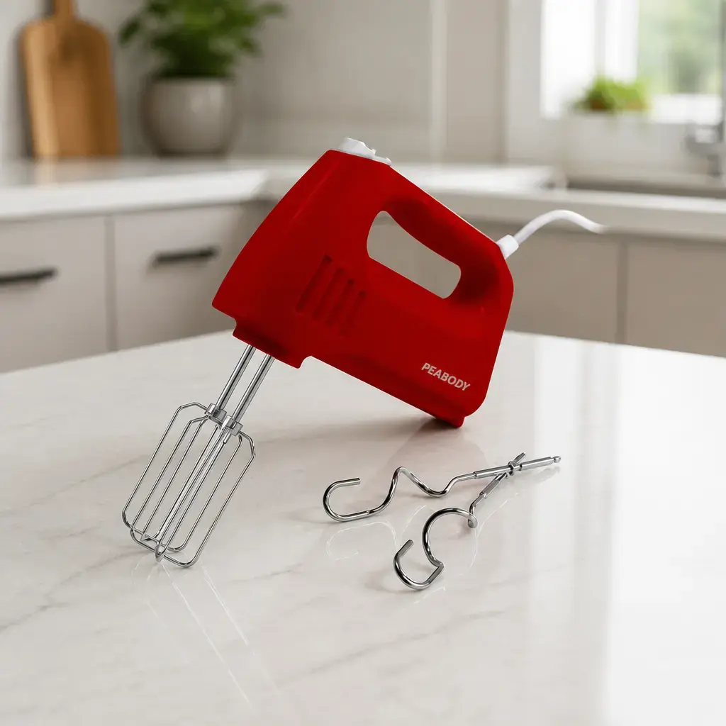 Batidora de mano PEABODY 300W Rojo